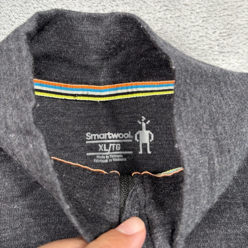 Smartwool Kids Classic Thermal Merino Base Layer 1/4 Zip Pullover Size XL - Picture 2 of 7
